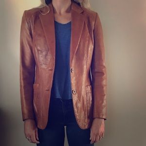Vintage Leather Jacket blazer